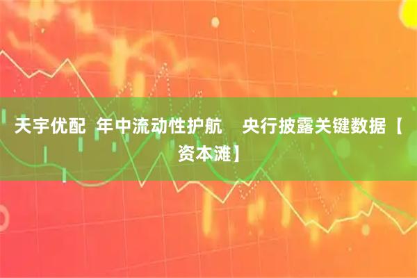 天宇优配  年中流动性护航    央行披露关键数据【资本滩】